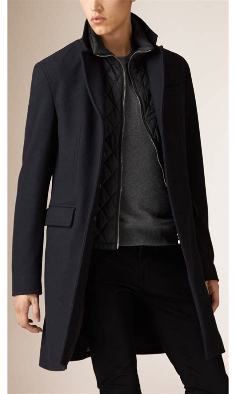 burberry top coat mens|Burberry men's wool overcoat.